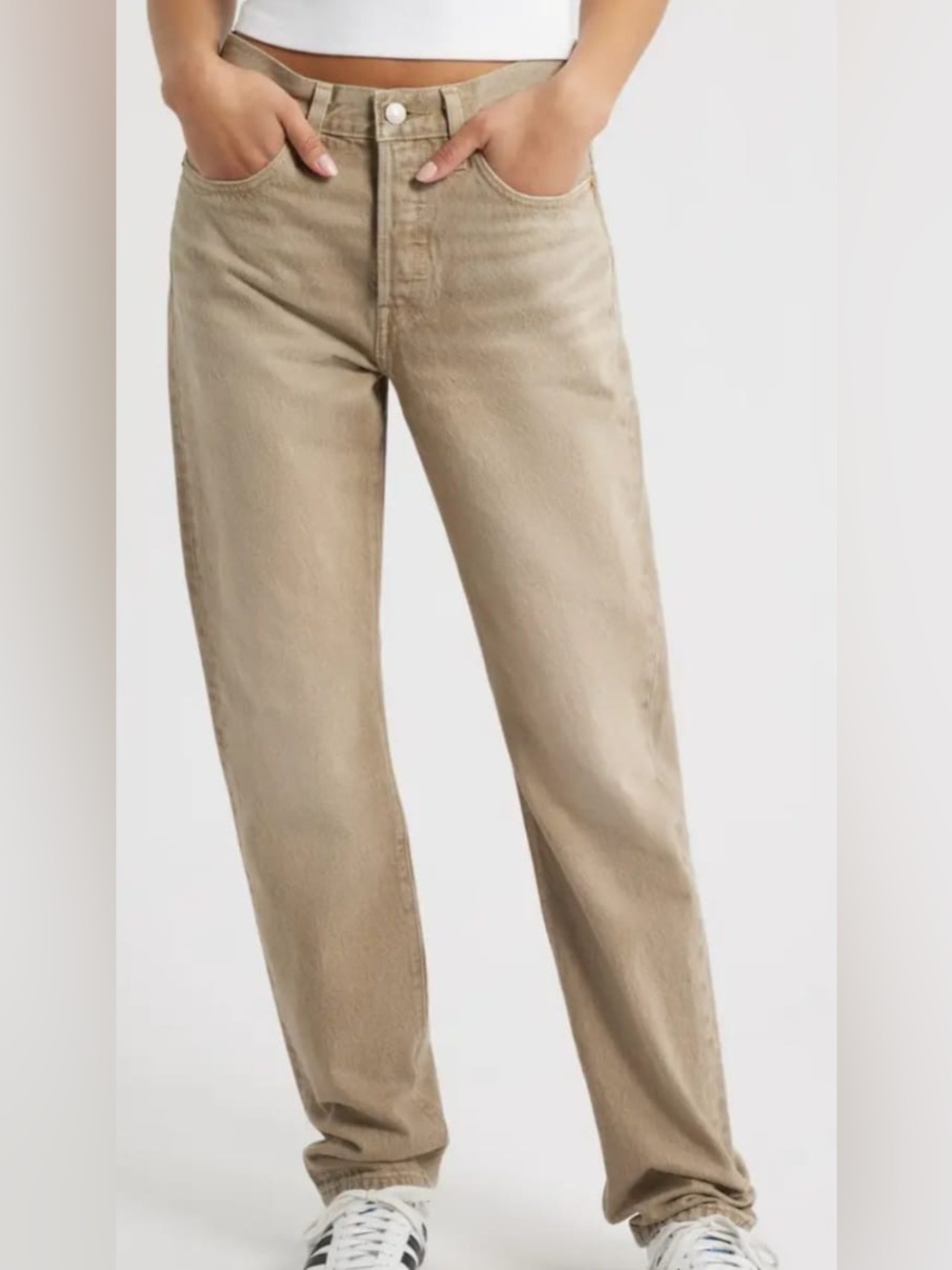 refuge Tan Straight-Leg Women's Jeans
